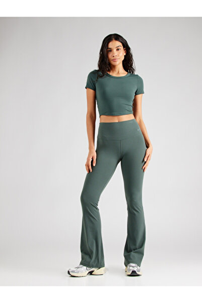 Nike Dri-Fit Zenvy High-Waisted Flared Leg Training Yeşil Kadın Tayt