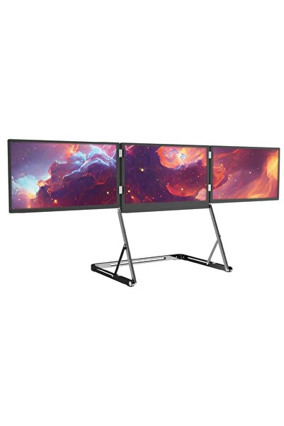Trimonitör 15.6″ Üçlü Trimonitör (Stantlı)