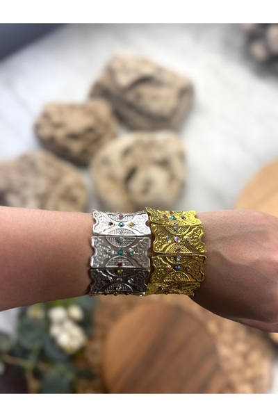 SEDEF TAKI Kelepçe model mineli bilezik