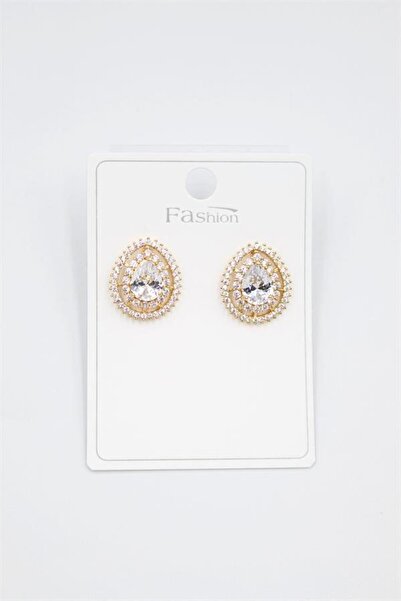 NOVAHAVEN Drop Stone Earrings - Gold