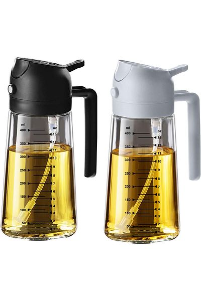 Generic 16oz/470ml Glass Olive Oil Sprayer for Cooking - 2 in 1 Olive Oil Dispenser for Kitchen G