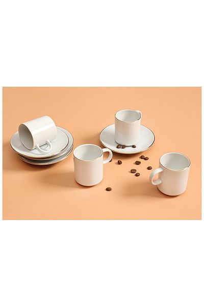 ASTERA Porland gold gilded coffee set 12 pieces