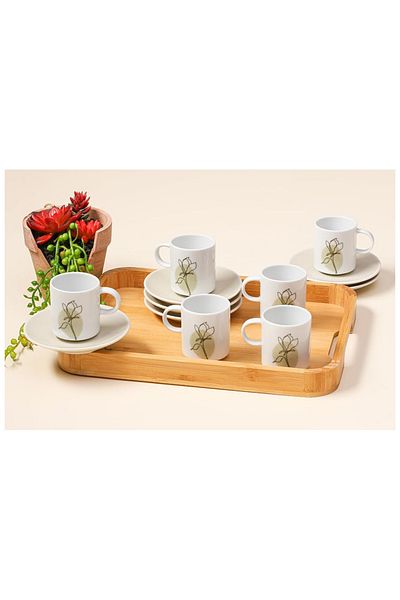 ASTERA Porland Beige Coffee Set for 6 People 90Cc