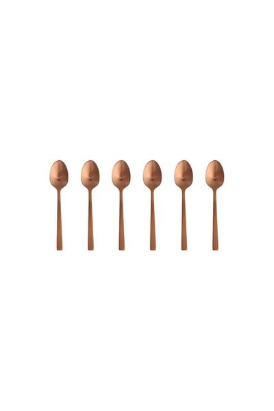 ASTERA Porland Matte Copper Teaspoon 11cm 6 Pieces