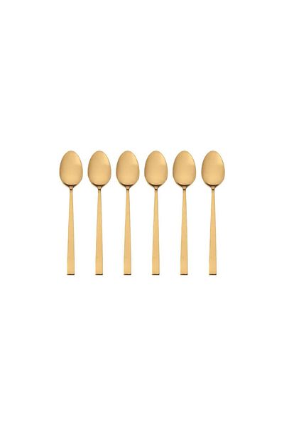 ASTERA Porland Matte Gold Teaspoon 11 cm 6 Pcs