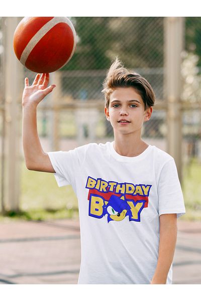 SEVBANO Tricou unisex pentru copii cu desene animate cu ziua de naștere (vârsta 1-12)
