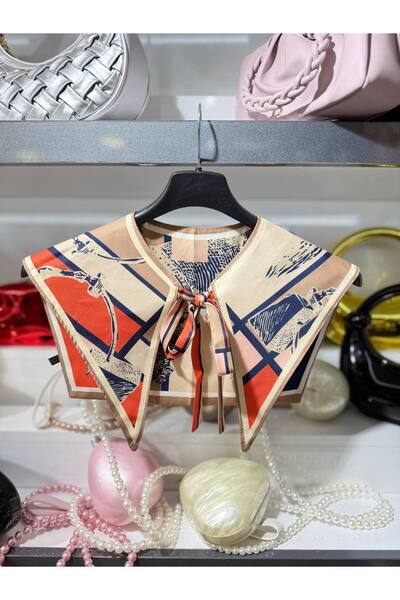 MODAGK Imported Vintage Shawl Collar Scarf - Collar