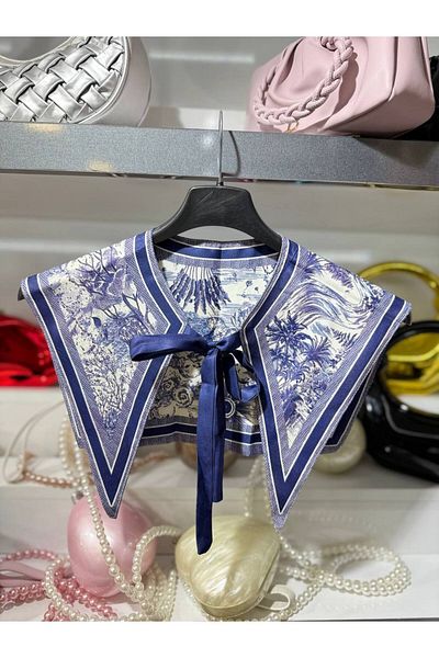 MODAGK Imported Vintage Shawl Collar Scarf - Collar