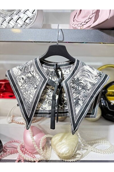 MODAGK Imported Vintage Shawl Collar Scarf - Collar