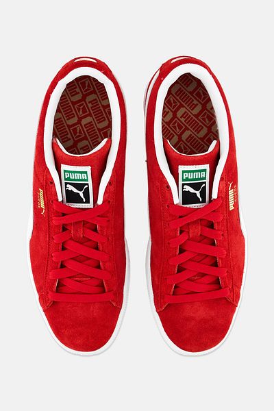 Puma Men Suede Classic Lace Up Outdoor Shoes, Red