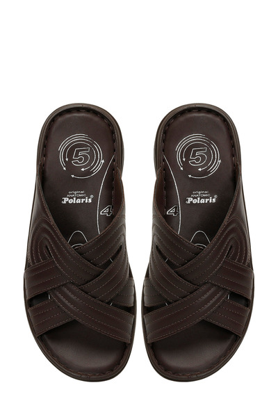 Polaris 107402.M 5FX Καφέ Ανδρικές Παντόφλες