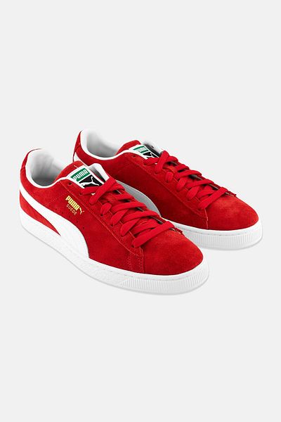 Puma Men Suede Classic Lace Up Outdoor Shoes, Red