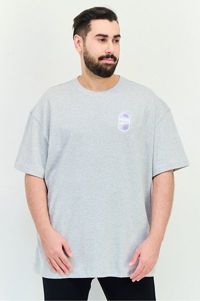 Puma Men Relaxed Fit Short Sleeves Outdoor T-Shirt, Light Grey