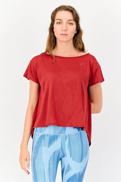 Asics Women Sportswear Fit Short Sleeve Training T-shirt, Red