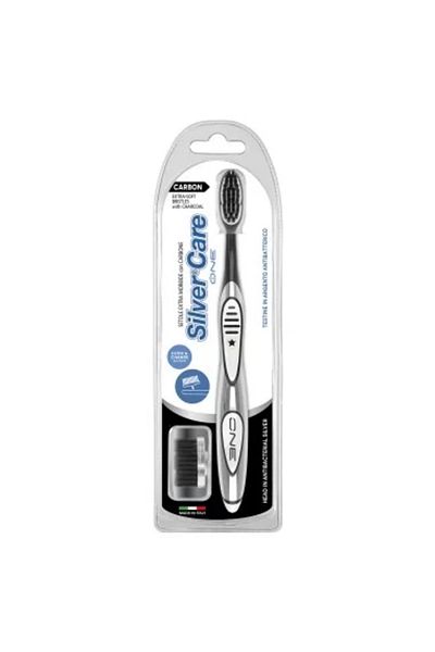 SILVER CARE One Toothbrush Charcoal Extra Soft + 1 Replaceable Head