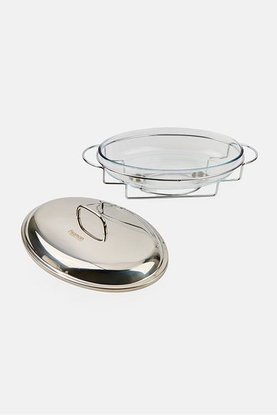 Fissman Oval Chafing Dish 3L, Silver