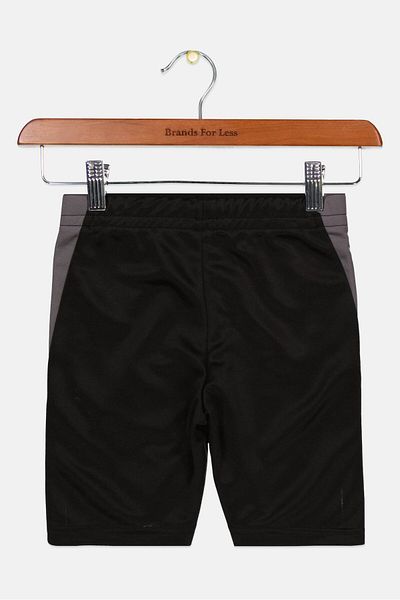 Puma Kids Boy Brand Logo Training Shorts, Black Combo