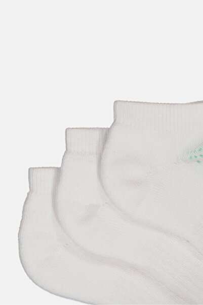 RBX Toddlers Girl 3 Pairs Graphic Print Ankle Socks, White