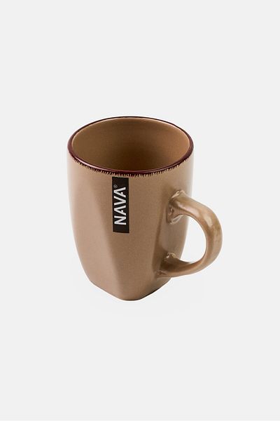 Nava Ceramic Mug With Handle 355 ml, Brown