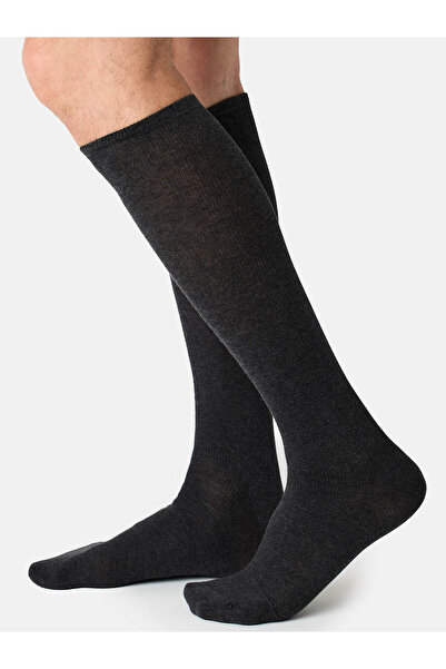 NUR DIE Kniestrümpfe Fit & Vital ohne einschneiden Knie-Strümpfe Thermo-Socken Overknee