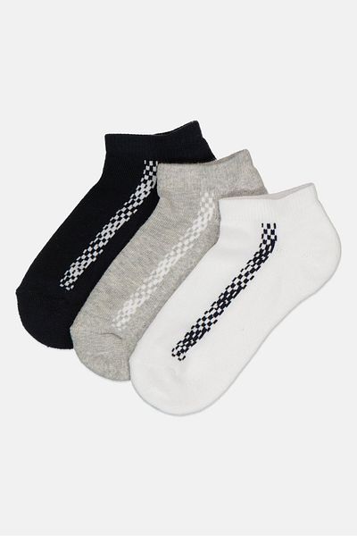 RBX Kids Boy 3 Pairs Textured Ankle Socks, Multicolor