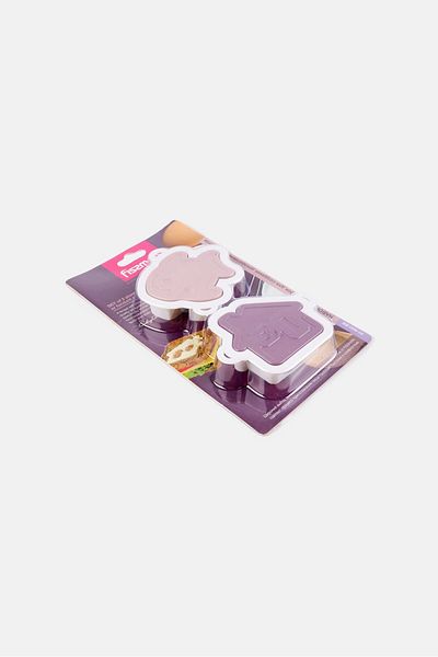 Fissman 2 Pcs Plunger Cookie Or Fondant Cutters Set, Multicolor