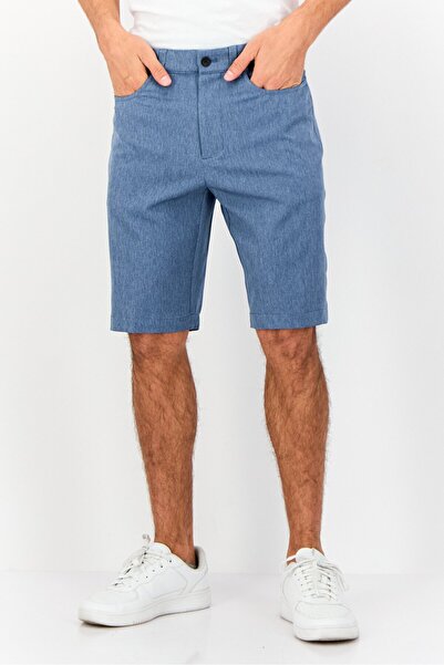 Greg Norman Men Plain Chino Shorts, Sage Blue
