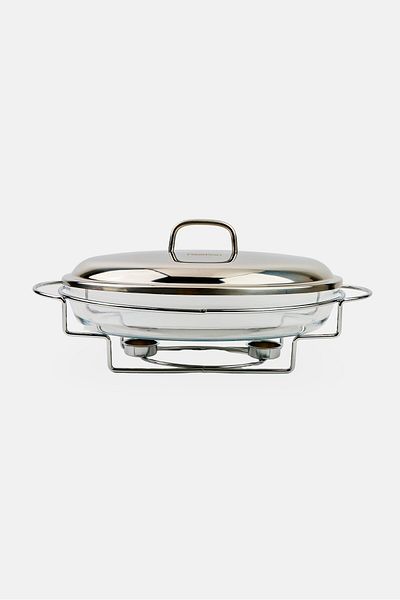 Fissman Oval Chafing Dish 3L, Silver