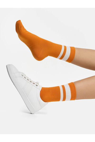 NUR DIE Freizeitsocken Statement Socken mit Stickerei Socken Strumpf Strümpfe