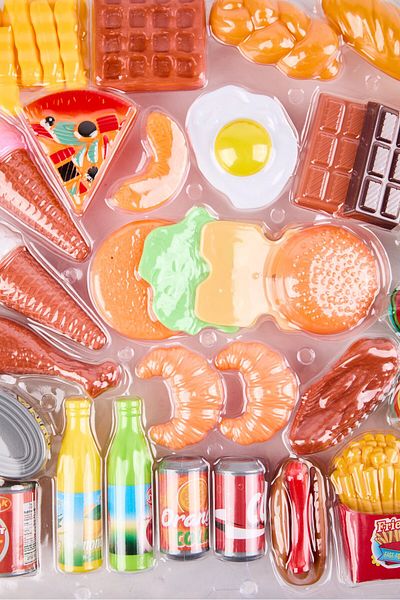 Toy Chef 62 Pcs Jumbo Food Play Set