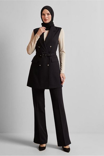 Alvina Belted Vest and Trousers Suit 45519