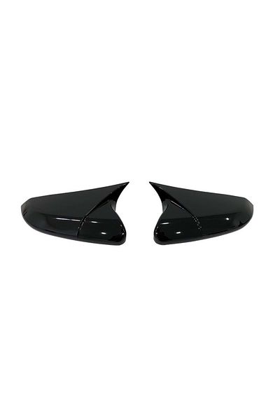 CED AUTO TRADE Mirror caps compatible with Honda Civic FC5 2016-2021 Glossy black BATMAN style