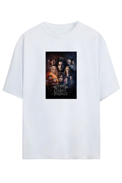 PERISENSE Oversize Combed Cotton T-Shirt 100% Cotton – Unisex Printed Streetw...