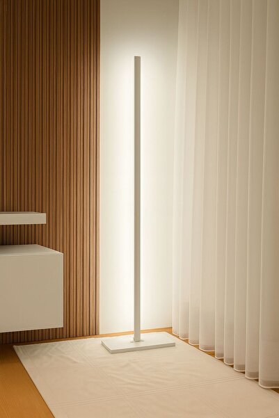 BEHLİ STORE Behli Store LED Lambader Köşe Aydınlatma Modern Minimal Tasarım Gün Işığı Renk