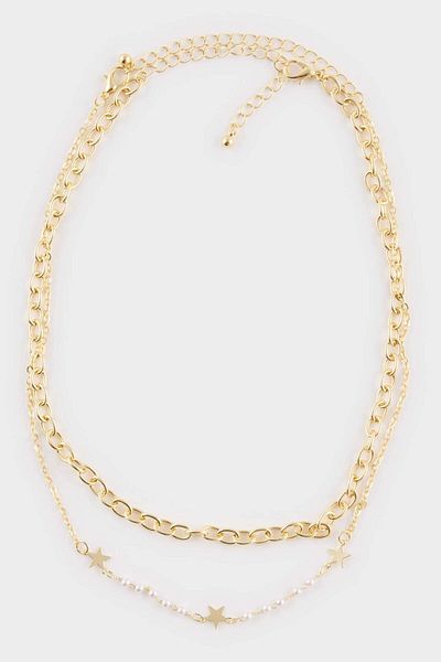 DeFacto Women's Chain Gold Necklace F5976Axns