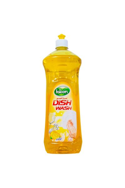 Falcon Dish Wash Liquid Lemon 1 Litre – Powerful Grease Removal, Long-lasting Clean