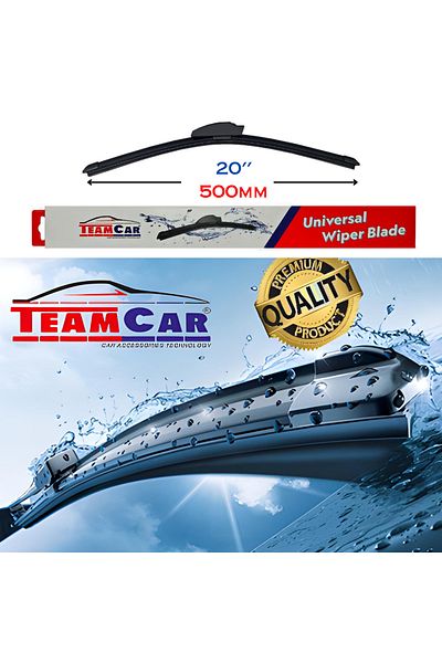 TEAMCAR Ștergător Parbriz Auto ® 20 Inch (500 MM) – Universal, Silențios, Durabil
