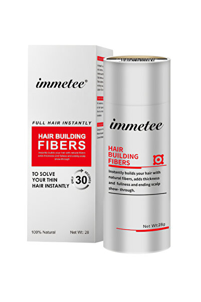 Immetee ألياف بناء الشعر، بودرة إخفاء الشعر لتغطية فورية للشعر الخفيف (أسود، ...
