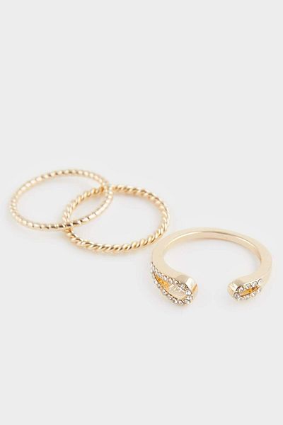DeFacto Women's 6-Piece Gold Ring F5948Axns