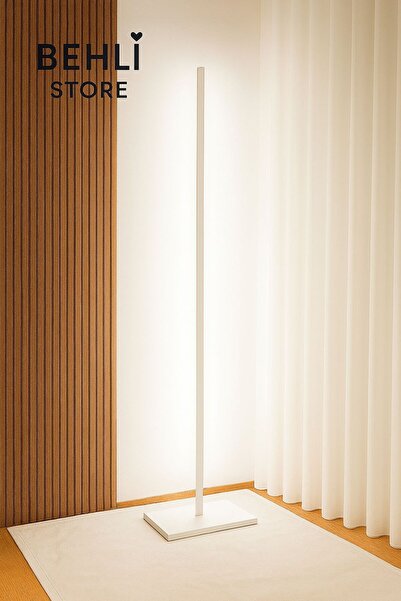 BEHLİ STORE Behli Store LED Lambader Köşe Aydınlatma Modern Minimal Tasarım Gün Işığı Renk