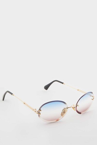 DeFacto Women Round Transparent Metala Frame Gradient Glass Uv Sunglasses F0615Axns