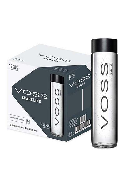 voss Natural Mineral Water Glass Bottle 800ml Pack of 12
