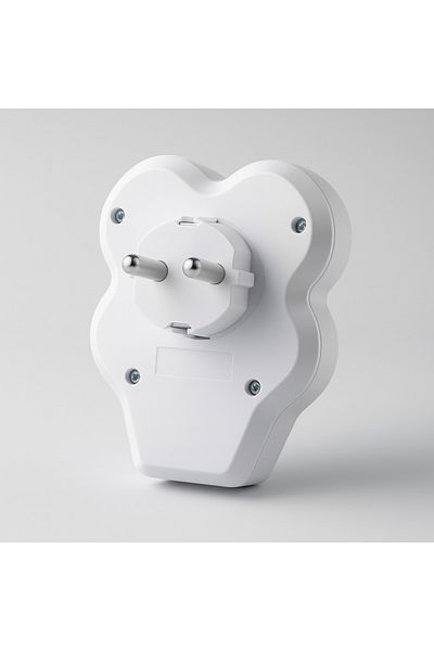 NZB Group Socket Goliath Button Plug Wireless on Off Switched Grounded Multi Coupler 4-Piece White