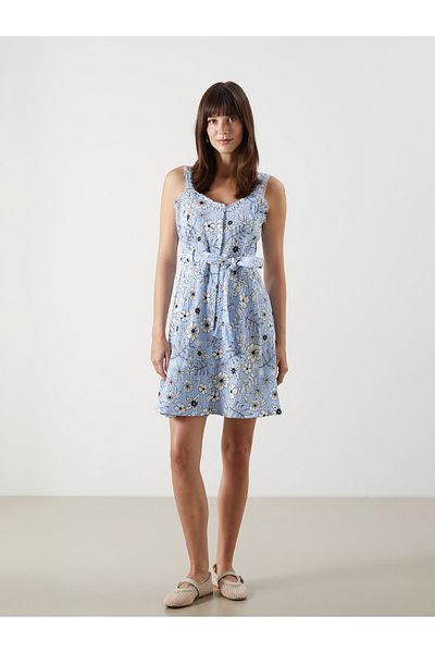 LC Waikiki Rochie florală cu decolteu inimă
