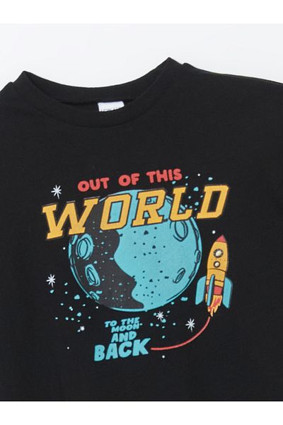 LC Waikiki Crew Neck Printed Boy's T-Shirt