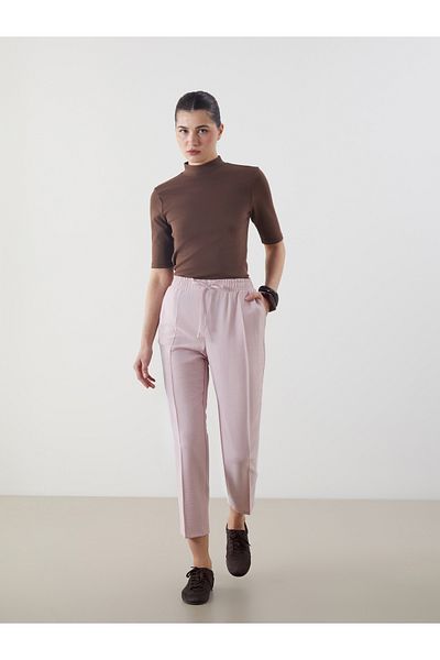 LC Waikiki Carrot Cut Women's Trousers with Elastic Waist