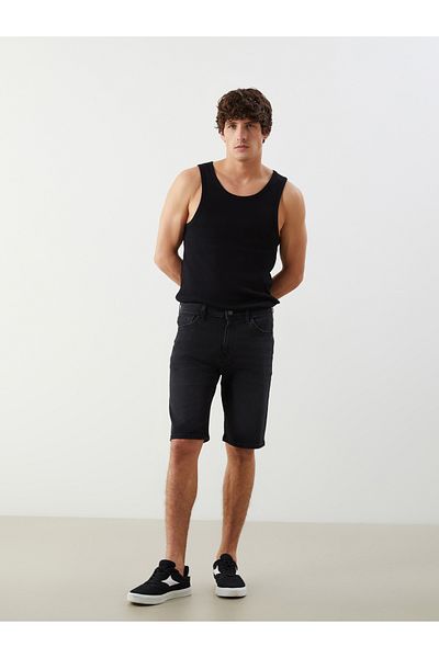 LC Waikiki Pantaloni scurți de jeans pentru bărbați, cu ajustare standard