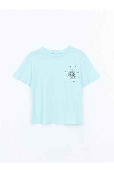 LC Waikiki Κοριτσίστικο T-Shirt με λαιμόκοψη