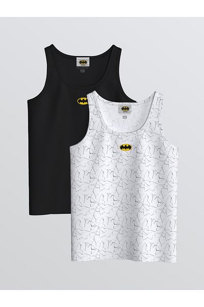 LC Waikiki Crew Neck Batman Printed Boys' Undershirt 2 Pack