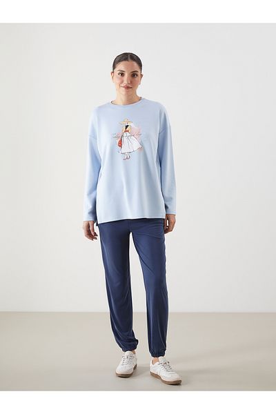 LC Waikiki Γυναικεία φούτερ Jogger με ελαστική μέση
